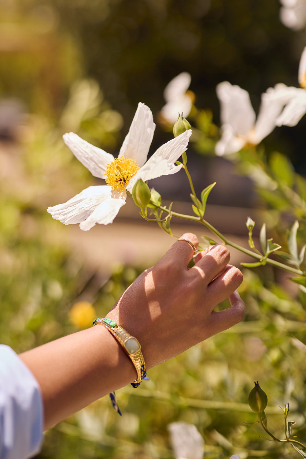 Bracelet with Blue Lemonade Ribbon