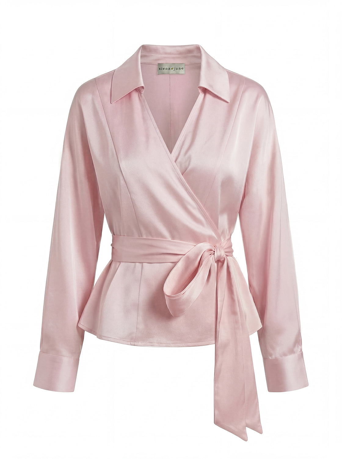 Ballerina Long-Sleeve Wrap Blouse
